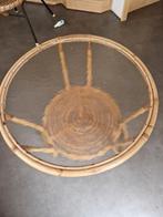 Rotanset: Tafeltje en 2 Stoelen, Huis en Inrichting, Stoelen, Ophalen, Gebruikt, Twee, Bruin