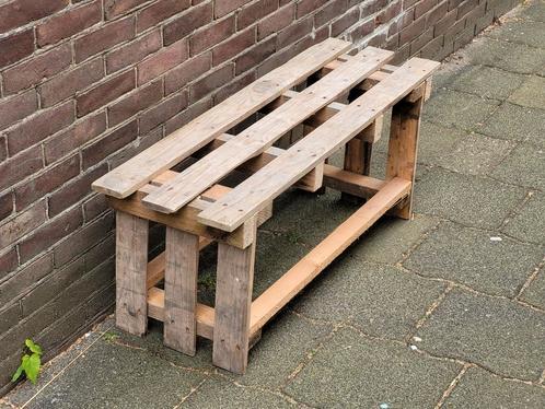 Pallet bankje, Tuin en Terras, Tuinbanken, Zo goed als nieuw, Hout, Ophalen