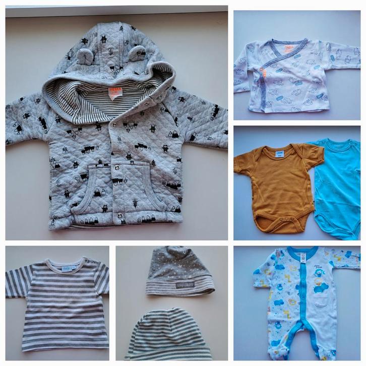 Babykleding Pakket Feetje- Maat 50 jas badcape muts €8,00, Kinderen en Baby's, Babykleding | Baby-kledingpakketten, Zo goed als nieuw