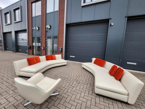 Minotti - Seymour bank + Jensen fauteuil by Rodolfo Dordoni, Huis en Inrichting, Banken | Voetenbanken en Poefen, Zo goed als nieuw