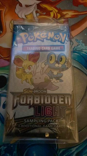 Pokémon Sun & Moon Forbidden Light Sampling Pack beschikbaar voor biedingen