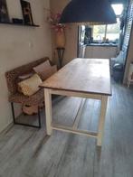 Mooie brocante Franse boeren tafel, Huis en Inrichting, Tafels | Eettafels, Ophalen, 200 cm of meer, 50 tot 100 cm, Zo goed als nieuw