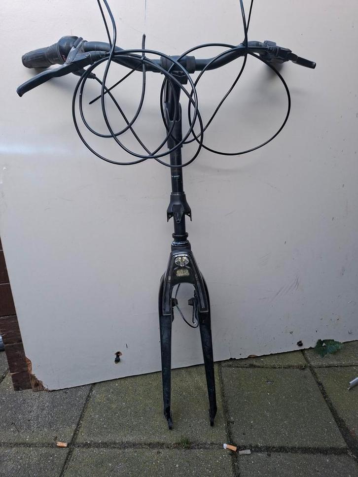 Sparta Ebike onderdelen Verende monoshock voorvork, Fietsen en Brommers, Fietsonderdelen, Gebruikt, Algemeen, Voorvork, Ophalen of Verzenden