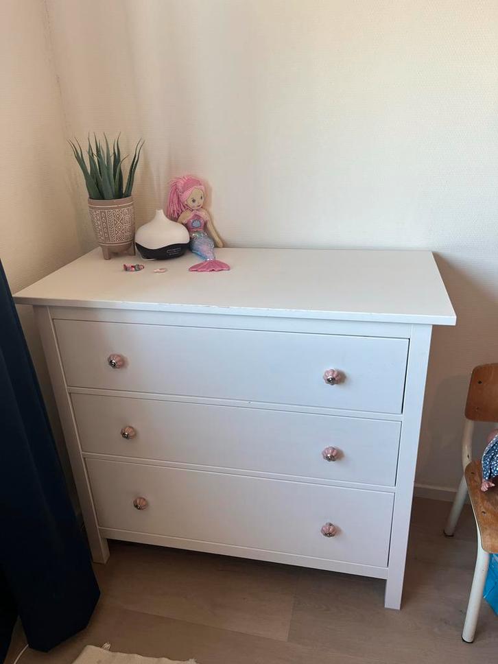 Ikea Hemnes Commode - Wit, Huis en Inrichting, Kasten | Dressoirs, Gebruikt, 50 tot 100 cm, 25 tot 50 cm, Met lade(s), Overige materialen