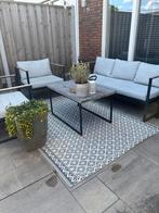 Lounge set met 2 losse stoelen en bank, Tuin en Terras, Ophalen, 5 zitplaatsen, Gebruikt, Loungeset