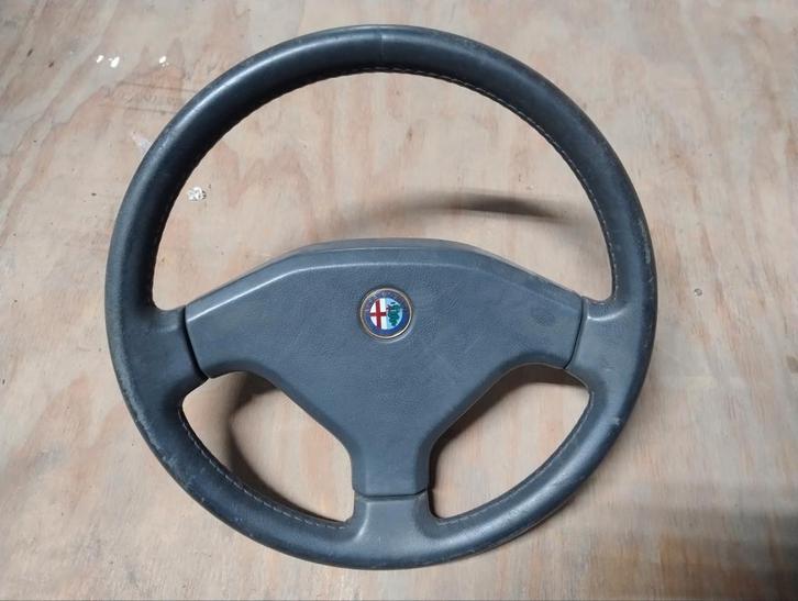 Alfa Romeo 164 lederen stuur leren stuurwiel V6 Turbo ph1, Auto-onderdelen, Besturing, Alfa Romeo, Gebruikt, Ophalen of Verzenden