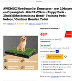 Puppy trainingsmat, honden toilet, nieuw in doos, Dieren en Toebehoren, Honden-accessoires, Ophalen, Zo goed als nieuw