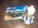 Lego City 60218 Woestijnrally auto, Ophalen of Verzenden, Zo goed als nieuw, Complete set, Lego