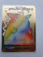 Rainbow Pikachu V Max 188/185 Metalen Pokemon kaart goud, Ophalen of Verzenden, Nieuw, Losse kaart