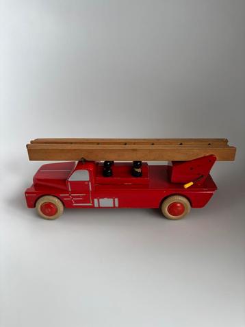 Zeer Zeldzame Houten LEGO ladderwagen 50 e jaren. beschikbaar voor biedingen