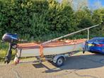 Flying arrow zeilboot + Suzuki 4 pk 4-takt buitenboordmotor, Watersport en Boten, Ophalen, Gebruikt, 3 tot 6 meter, Minder dan 15 m²