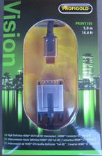 Profigold HDMI - DVI kabel 5 meter HDMI naar DVI-D, Ophalen of Verzenden, Nieuw