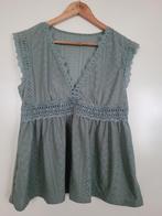Lief kleurtje kant/ broderie topje, Maat 38/40 (M), Wit, Ophalen of Verzenden, Zo goed als nieuw