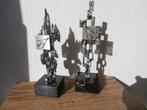 2 Brutalistische, Abstracte Beelden , Vintage   Brons, Ophalen of Verzenden, Zo goed als nieuw