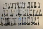 Verzilverde lepeltjes Koningshuis collectie (75 stuks), Antiek en Kunst, Antiek | Bestek, Ophalen of Verzenden