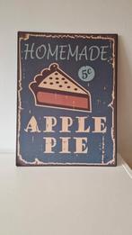 Metalen bord - Homemade Apple Pie, Huis en Inrichting, Ophalen of Verzenden, Zo goed als nieuw