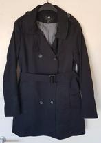 Zwarte dames trenchcoat H&M maat 46 z.g.a.n., H&M, Zwart, Maat 46/48 (XL) of groter, Ophalen of Verzenden