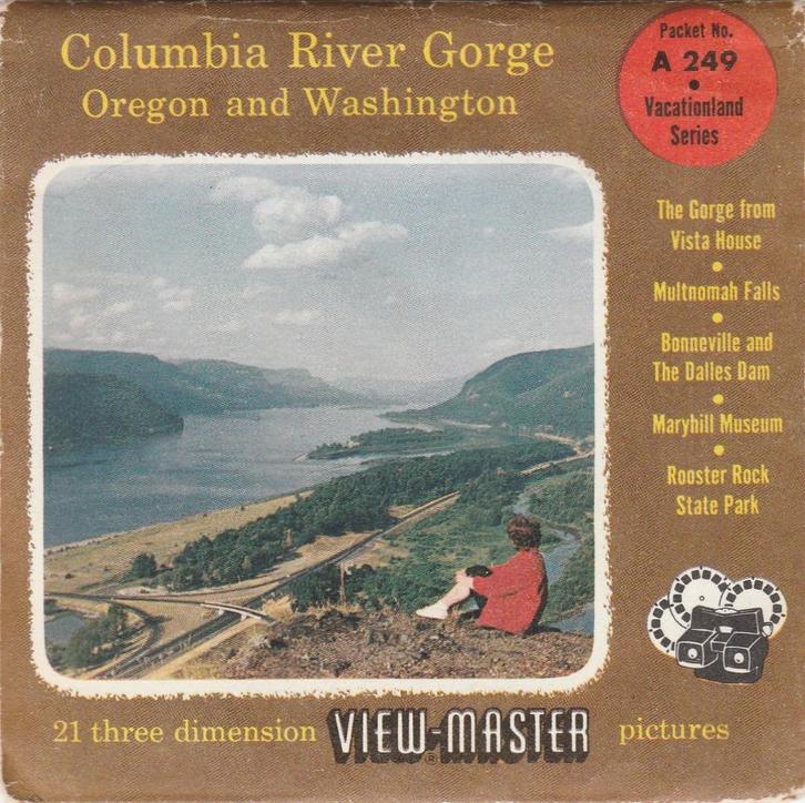 view master COLUMBIA RIVER GORGE USA A249 viewmaster, Verzamelen, Speelgoed, Gebruikt, Ophalen of Verzenden