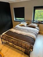 Bed 160x200 met matrassen (2x 80x200) teab!, Huis en Inrichting, Slaapkamer | Bedden, Zwart, Tweepersoons, Ophalen of Verzenden