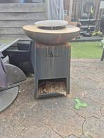 Livin flame ofyr vuurkorf/bbq, Tuin en Terras, Houtskoolbarbecues, Ophalen, Gebruikt