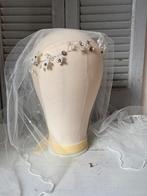 Brocante look haarversiering met sluier, Antiek en Kunst, Curiosa en Brocante, Ophalen of Verzenden