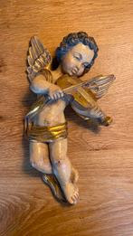 Engel met viool fraai geschilderd 30 cm, Antiek en Kunst, Ophalen of Verzenden