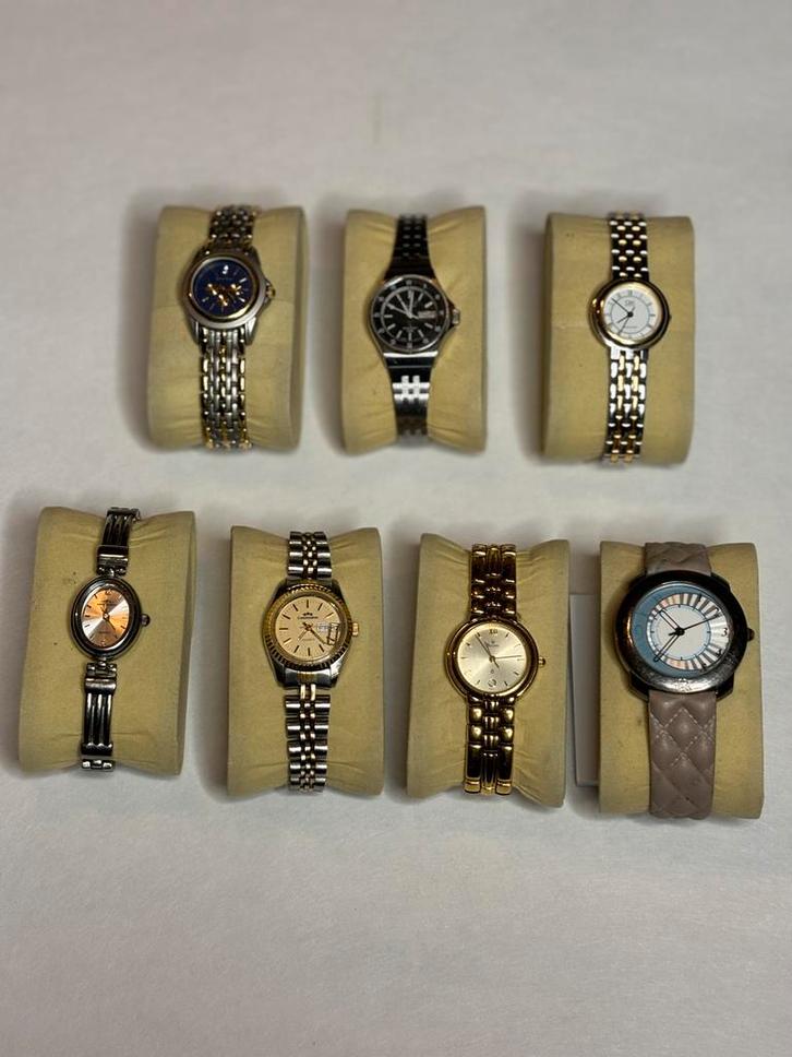 Lot Dameshorloges - Diverse Merken, Sieraden, Tassen en Uiterlijk, Horloges | Dames, Gebruikt, Polshorloge, Overige merken, Staal