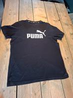 T-shirt Puma essentials big logo maat L, Ophalen of Verzenden, Zo goed als nieuw, Zwart