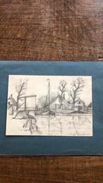 Oude tekening, Antiek en Kunst, Kunst | Tekeningen en Foto's, Ophalen of Verzenden