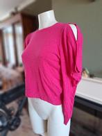 Sandro Ferrone hard roze trui met open schouders L gratis v, Verzenden, Zo goed als nieuw, Roze, Maat 42/44 (L)