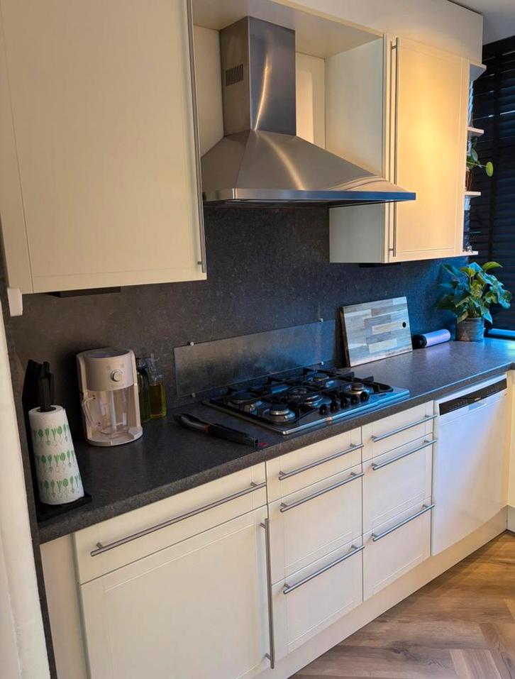 Keuken, Huis en Inrichting, Keuken | Complete keukens, Gebruikt, Hoekkeuken, Crème, Ophalen