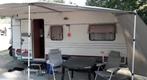 Caravan Home Car Racer Trophy 45 HMF 2006 inclusief tent, Caravans en Kamperen, Caravans, Hordeur, Home-car, Treinzit, Vast bed