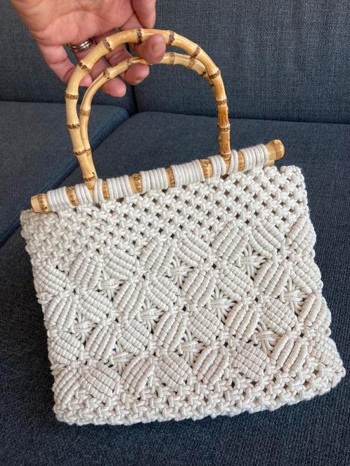 New cream crochet bag from Cotton Club, Sieraden, Tassen en Uiterlijk, Tassen | Damestassen, Nieuw, Handtas, Beige, Ophalen of Verzenden