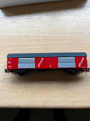 3 x Roco PTT Postwagon - Märklin Compatibel beschikbaar voor biedingen