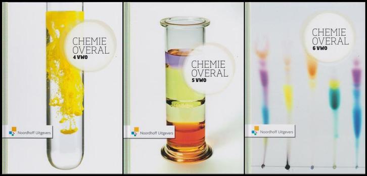 Chemie Overal VWO 4, 5, 6 + Uitwerkingen & VWO 3 Scheikunde., Boeken, Schoolboeken, Nieuw, Scheikunde, VWO, Ophalen of Verzenden