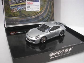Porsche 911 GT3 (991.1) 2013 Zilver 1/43 Minichamps beschikbaar voor biedingen