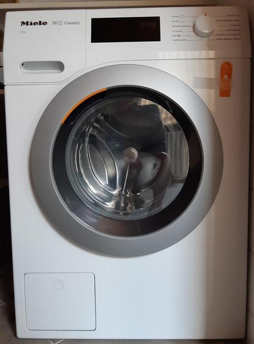 Wasmachine Miele W1 Classic, Witgoed en Apparatuur, Wasmachines, Gebruikt, Voorlader, 6 tot 8 kg, 85 tot 90 cm, 1200 tot 1600 toeren