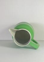 Franse groene art deco schenkkan pichet waterkan, Ophalen of Verzenden, Zo goed als nieuw