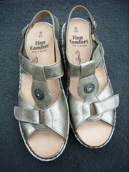 FINN Comfort sandalen maat 40 (6,5) breedte H, brons leder, Kleding | Dames, Schoenen, Zo goed als nieuw, Sandalen of Muiltjes