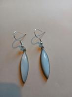 Vintage oorbellen Parelmoer Alpaca Mexico, Ophalen of Verzenden, Zo goed als nieuw, Overige materialen, Hangers