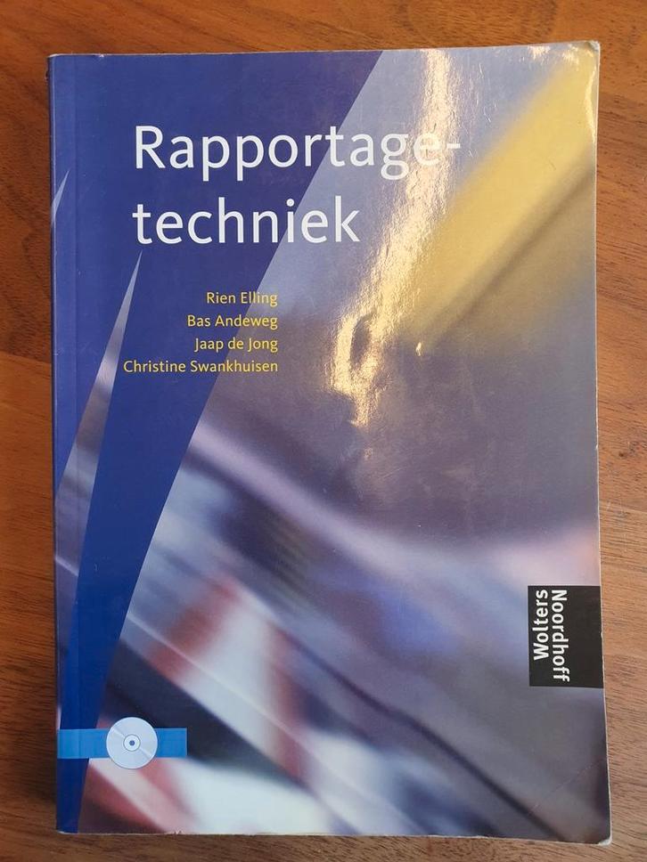 Rapportagetechniek Handboek - Rien Elling, Boeken, Studieboeken en Cursussen, Gelezen, HBO, Beta, Ophalen of Verzenden