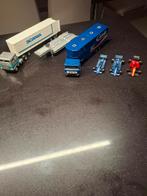 Twee vrachtwagens en losse trailer, Hobby en Vrije tijd, Modelauto's | 1:50, Ophalen of Verzenden, Bus of Vrachtwagen