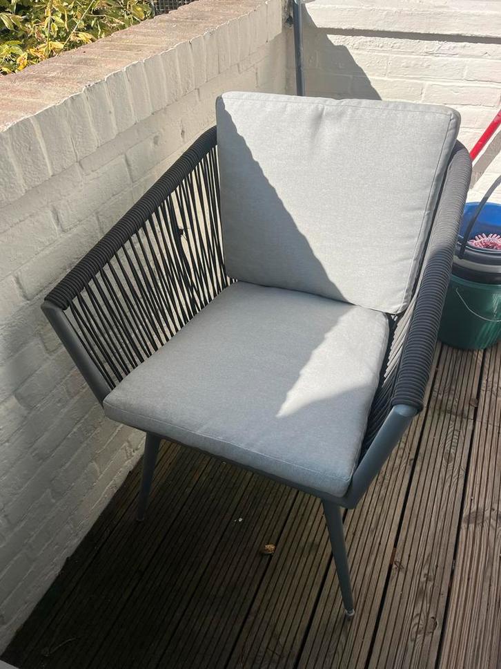 2 Balkonstoelen of tuinstoelen, Tuin en Terras, Tuinstoelen, Gebruikt, Overige materialen, Ophalen