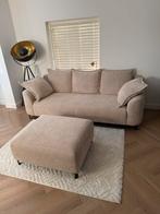 Teddy 3 zits bank met hocker, Ophalen, Teddy, Driepersoons, 75 tot 100 cm