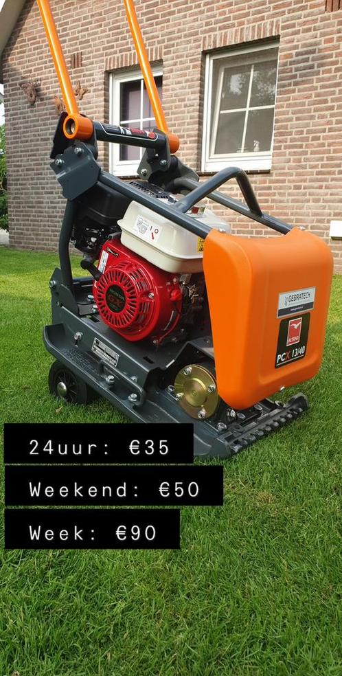 Trilplaat 83kg TE HUUR, Tuin en Terras, Hand-tuingereedschap, Overige soorten, Ophalen