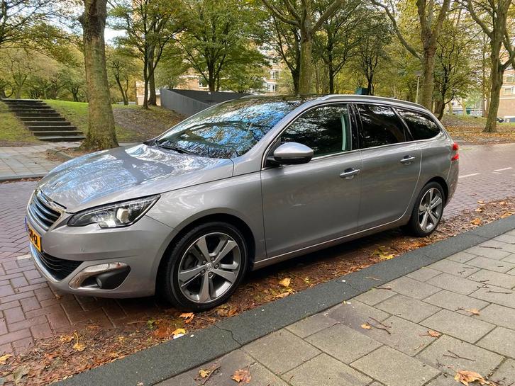 Peugeot 308 1.2 E-thp 96KW/130PK SW AUT 2014 Grijs, Auto's, Peugeot, Bedrijf, Te koop, ABS, Adaptieve lichten, Airbags, Airconditioning