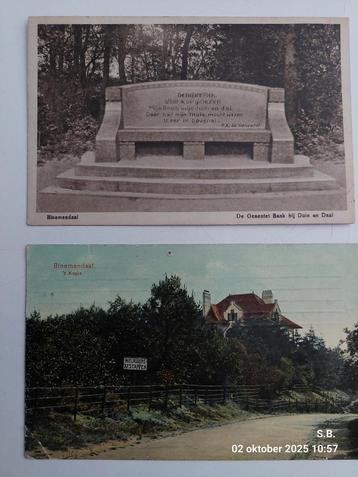 Oude Ansichtkaarten - Bloemendaal - Set van 2 beschikbaar voor biedingen