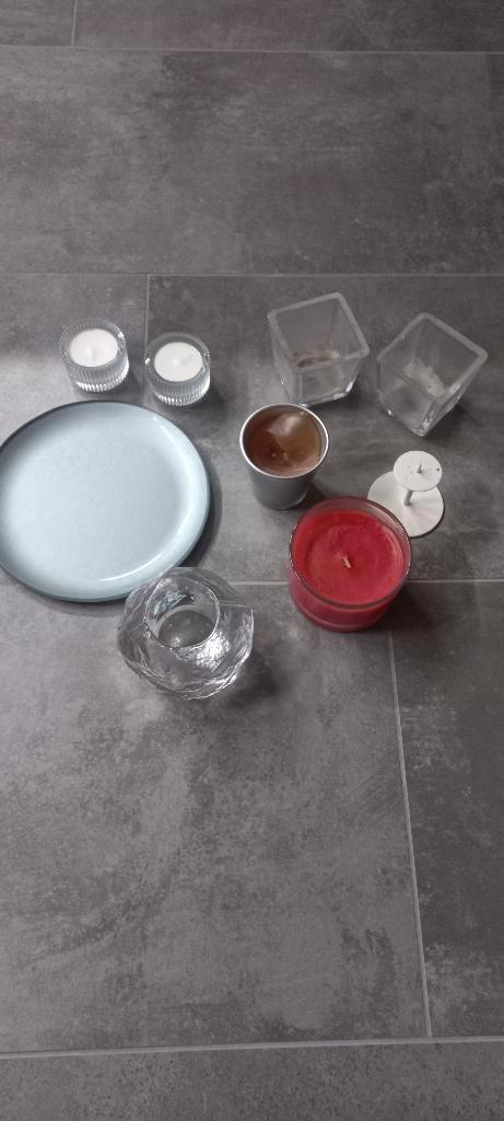 Diverse kaarsen en kandelaars, Huis en Inrichting, Woonaccessoires | Kandelaars en Kaarsen, Nieuw, Kaars, Minder dan 25 cm, Overige materialen