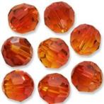 Swarovski 5000 Fire Opal 4mm Per Stuk € 0,30, Ophalen of Verzenden, Nieuw, Kraal