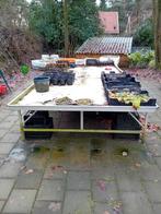 Oppot tafel / Tuintafel - Compleet, Tuin en Terras, Tuintafels, Ophalen of Verzenden, Gebruikt, Rechthoekig, Metaal